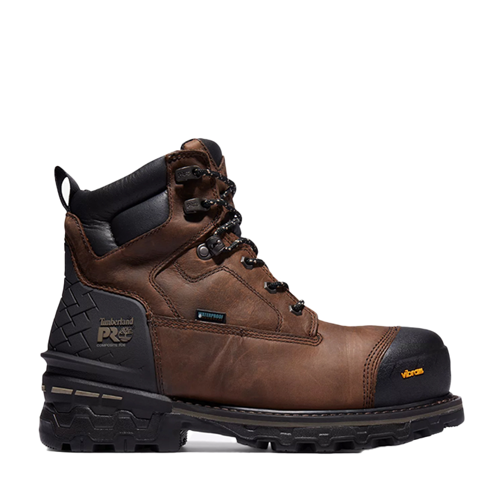 Timberland Men's Boondock HD 6 Inch Waterproof Work Boots with Composite Toe from Columbia Safety